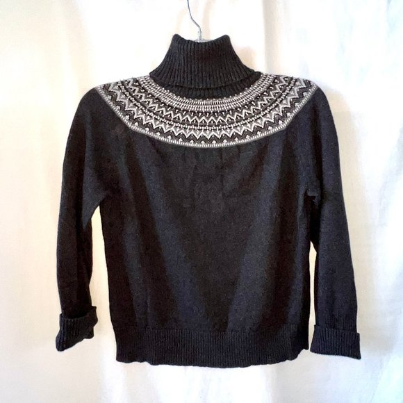 Talbots Classic Gray Cotton and Wool Pullover Sweater, Size Large, EUC! - Picture 12 of 12